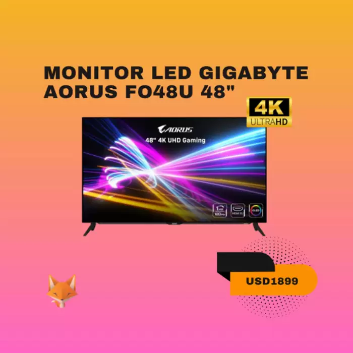 $ 1.899 USD Monitor LED Gigabyte Aorus FO48U 48